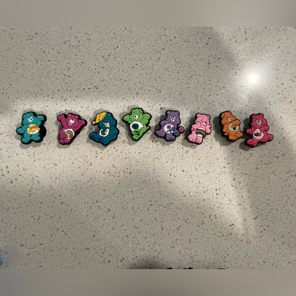 Care Bears multicolor 8 piece croc shoe charms - Picture 2 of 2